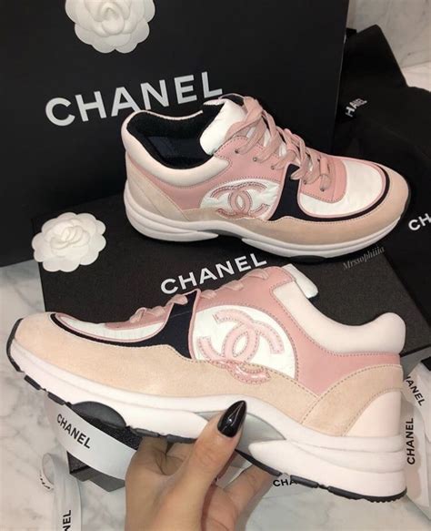 chanel pink running shoes|chanel sneakers pink.